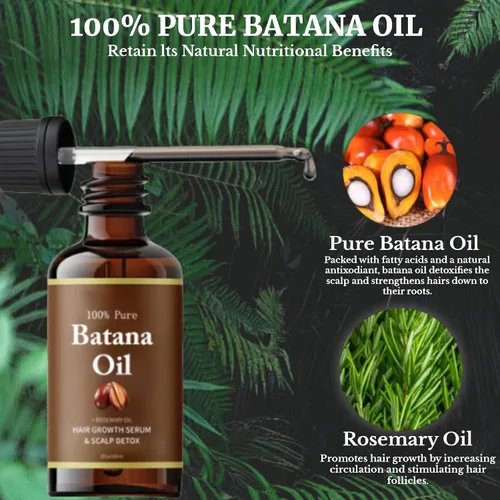 Vista 4 de Aceite de batana para el crecimiento del cabello, aceite de batana crudo 100% natural, sin refinar, revitalizado, fuerza del cabello, promueve