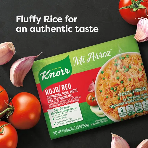 Vista 4 de Knorr La mezcla de condimentos de arroz Mi Arroz añade sabor auténtico a cualquier plato Rojo/Rojo delicioso sabor casero en nuestros condimentos