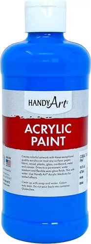 Vista 59 de Handy Art Pintura acrílica, juego de 12 colores, botellas de 16 onzas, acrílico líquido para estudiantes semibrillante, consistencia de flujo