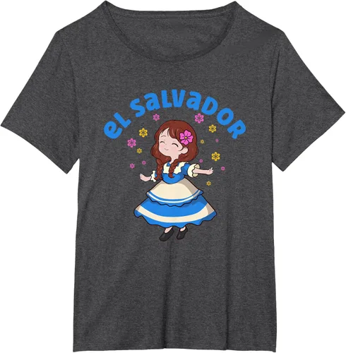 Vista 26 de Camiseta de mujer hispana con bandera salvadoreña de El Salvador Orgullosa, Negro