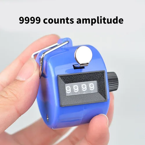 Vista 7 de Counter Handheld Counter Hand Mechanical Counters Clickers 4 Digit Number Count Clickers Counters for Coaching
