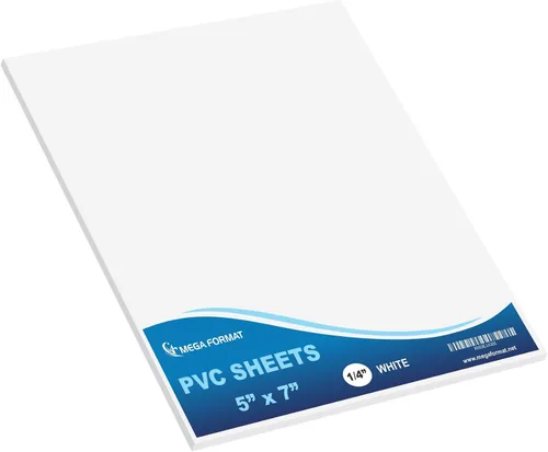 Vista 61 de Mega Format Hojas de plástico de PVC expandido – Hoja negra rígida de 5 x 7 pulgadas para manualidades, señalización y exhibiciones – Sintra Negro