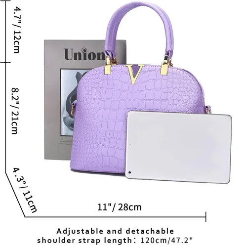Vista 2 de JHVYF Bolso cruzado con asa superior para mujer, estilo clásico, estilo casual