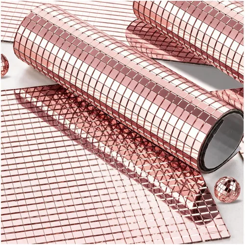 Vista 9 de 10800 piezas de azulejos de mosaico de espejo, azulejos de disco autoadhesivos de 5 x 5 mm, azulejos de disco de espejo cuadrado, pegatinas de bola
