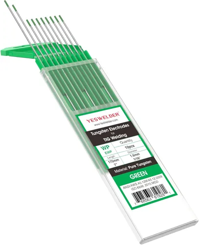 Vista 50 de YESWELDER Electrodo de tungsteno TIG Weld 1/8"x 7" 10-pk, no radiactivo comparable a E3 púrpura