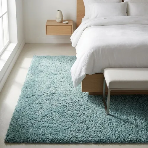 Vista 532 de Unique Loom Colección Davos Shag - Alfombra Lino