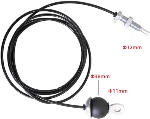 Vista 5 de 5mm Steel Wire Rope Cable (0.2 inch) Compatible with LAT Pulldown - Fitness Pulley Accessories for Home Gym Strength Training- 500cm