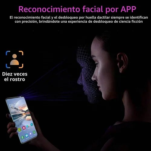 Vista 7 de KIKYO Teléfonos inteligentes desbloqueados, LANDVO mate40 pro 5.45 pulgadas pantalla HD teléfono Android, teléfono celular desbloqueado dual SIM