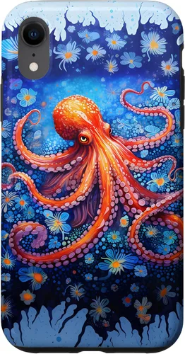 Vista 25 de Funda con diseño de criatura marina de pulpo Kraken para iPhone 17
