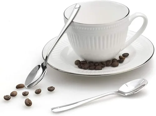 Vista 7 de Cand Demitasse - Cucharas de café de acero inoxidable, 16 unidades, 5 pulgadas