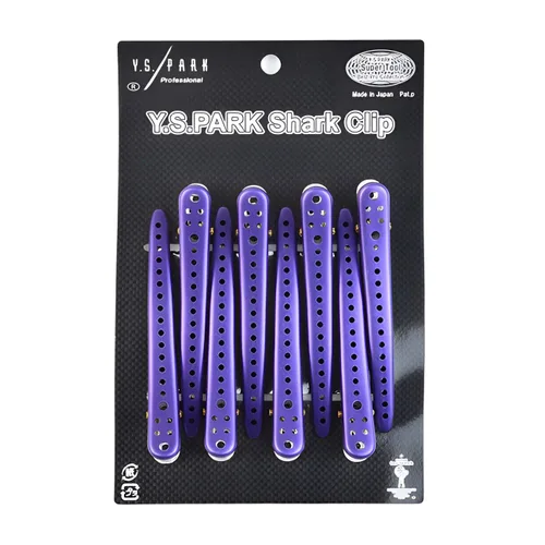 Vista 3 de Y.S.Park Pinza para el cabello Shark 8 piezas (negro metal)