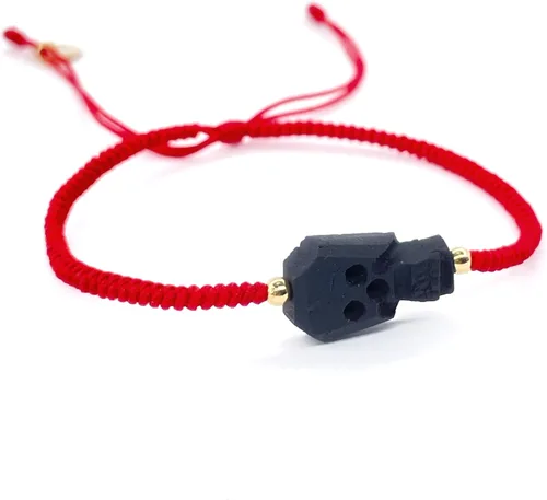 Vista 8 de Red String Protection Bracelet for Women Against Evil Eye Genuine Jet Stone Azabache Contra el Mal de Ojo