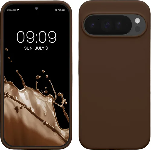 Vista 370 de kwmobile Funda Compatible con Google Pixel 6 Pro - Funda de Teléfono de Silicona TPU con Acabado Suave - Azul Caribe