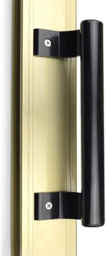 Vista 7 de Manija de puerta corredera de aluminio de 2 piezas, mango de metal moderno para puertas de vidrio de balcón, puertas correderas de baño, armarios