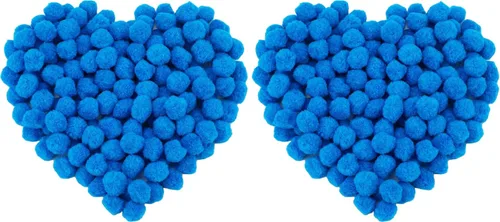 Vista 15 de MORFEN 150 pompones, pompones negros de 1 pulgada, bolas de pompón mullido, pequeños pompones para manualidades, proyectos de manualidades