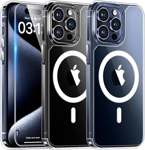 Vista 74 de TAURI Funda para iPhone 17, antiamarilleamiento con protector de pantalla, protección de grado militar, a prueba de golpes, delgada para iPhone 17