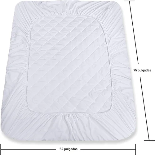 Vista 4 de Utopia Bedding - Protector de colchón acolchado ajustable, protector de colchón matrimonial con bolsillo profundo que se estira hasta 16 pulgadas