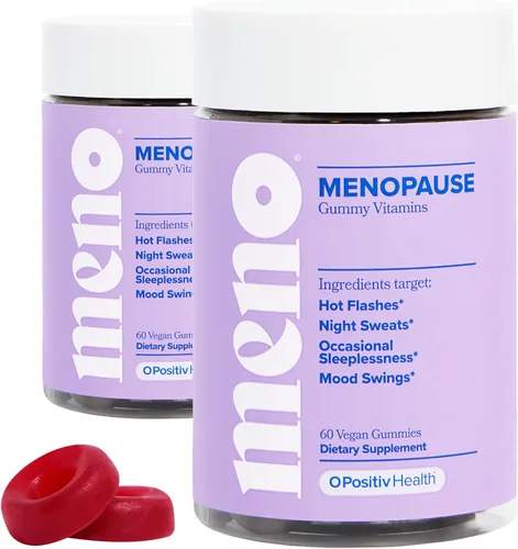 Vista 6 de O Positiv MENO - Gomitas para la menopausia, 30 porciones (paquete de 1) – Suplementos sin hormonas para mujeres con cohosh negro y ashwagandha