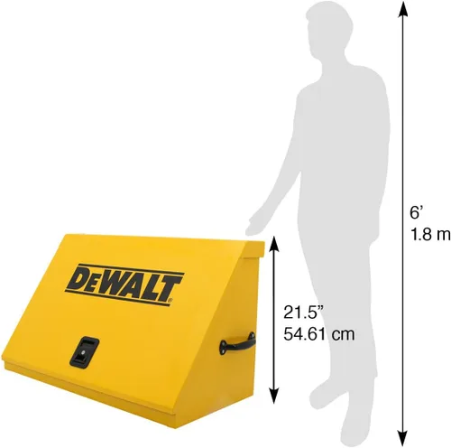 Vista 9 de DeWalt - Caja de herramientas triangular de 36" x 17", acero, color amarillo