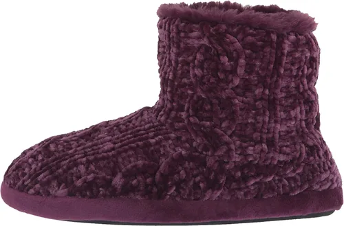 Vista 8 de Dearfoams Women's Leah Marled Chenille Knit Bootie Slipper
