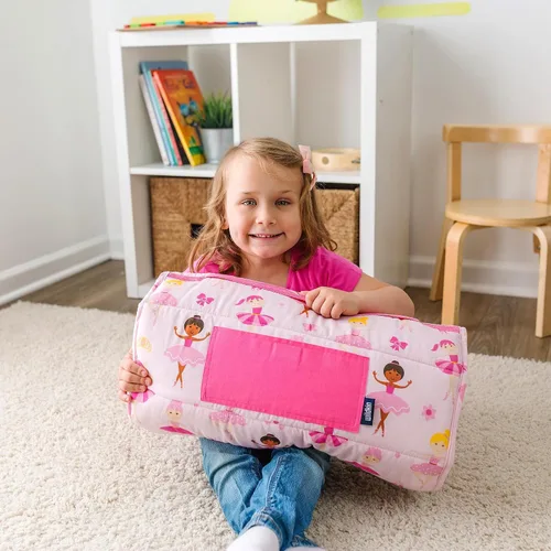 Vista 6 de Wildkin Alfombrilla para Siesta Infantil Original – Cómoda Alfombrilla para Dormir con Almohada, Ideal para Escuela y Viajes