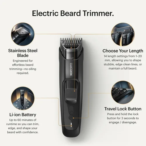 Vista 2 de MANSCAPED® The Beard Hedger® PLUS - Recortadora ajustable para barba