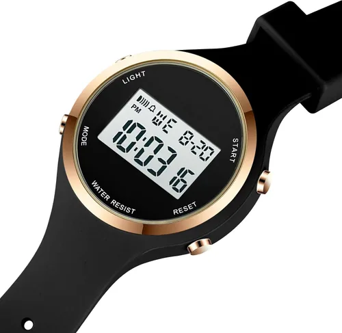 Vista 2 de Women LED Display Elecreonic Watch Fashion Chrono Alarm Digital Clock Woman Outdoor Sport Wirstwatch
