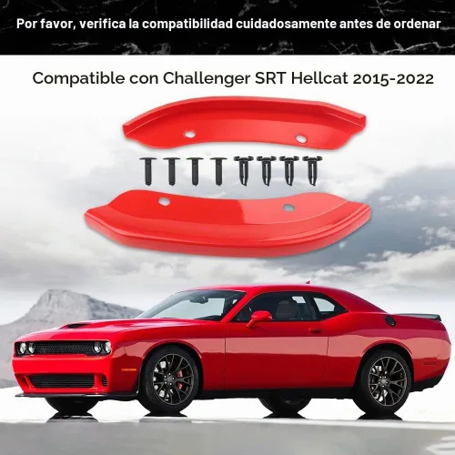 Vista 7 de JDMON Protector de parachoques delantero compatible con Dodge Challenger SRT Hellcat 2015-2021 2015 2016 2017 2018 2019 2020 2021, accesorios SRT
