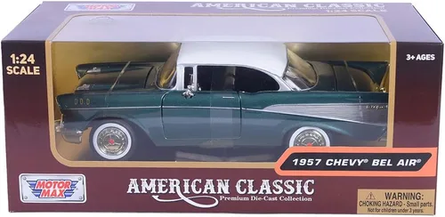 Vista 6 de Motormax 1:24 Die-Cast 1957 Chevy Bel Air - Los colores pueden variar