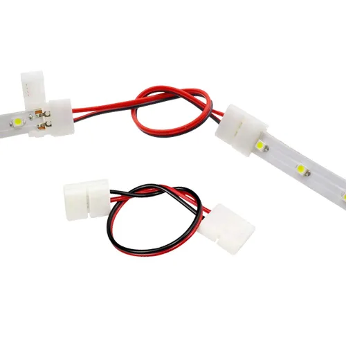 Vista 7 de Kit de Conectores para Tira LED de 2 Pines de 8mm FSJEE Incluye Conector de Esquina en Ángulo Recto de 2 Pines, Forma de T y Conector Sin Espacios