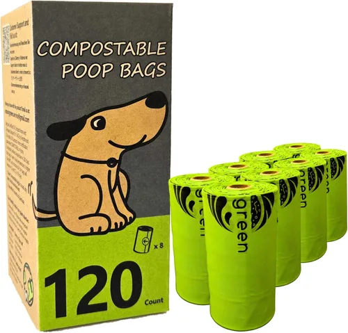 Vista 9 de 60 bolsas compostables para excrementos de perro, extragruesas, a prueba de fugas, sin perfume, ecológicas, 9 x 13 pulgadas