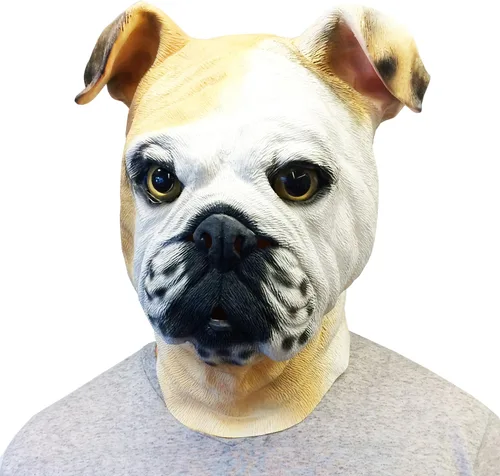 Vista 3 de Inglés Bulldog Costume Face Mask- Off The Wall Juguetes Kennel Club