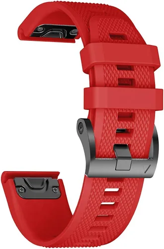 Vista 11 de ANCOOL - Correa para Garmin Fenix 5, de ajuste fácil, de silicona suave de 22 mm de ancho, correa de reloj para Garmin Fenix 5 Azul