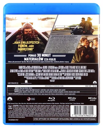 Vista 2 de Top Gun Maverick Blu-Ray Region B (IMPORT) (No Dutch version)