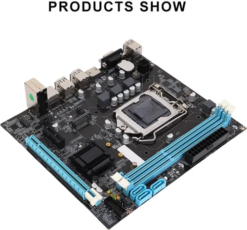 Vista 6 de H61 LGA1155 Placa base, DDR3 Micro ATX placa base de computadora para LGA1155 Socket I3 I5 I7, placa base para juegos para CPU serie, M.2 NVMe NGFF