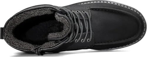 Vista 4 de Bruno Marc Botas estilo mocasín para hombre, cómodas, informales, con cuña