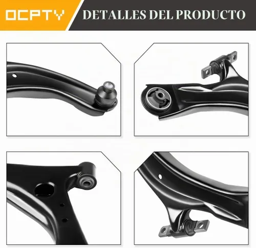 Vista 3 de OCPTY - Nuevo 8 piezas para 2001 2002 2003 para Mazda Protege 2002 2003 para Mazda Protege5-2 brazo de control inferior delantero y rótula 2