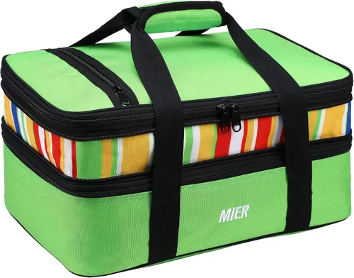 Vista 18 de MIER - Porta cacerola expandible aislada para bandejas de horno de 9 x 13 pulgadas, color negro