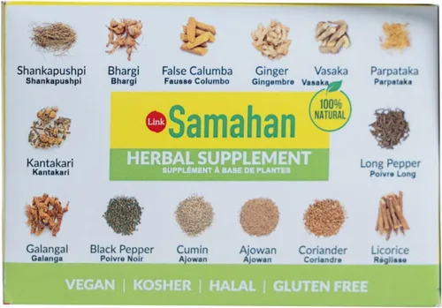 Vista 3 de 50 sachets Samahan ayurvédica Ceylon de hierbas Té Bebida naturales por Link