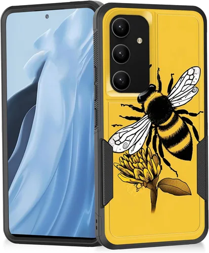 Vista 33 de Funda para Galaxy A14 5G, resistente de doble capa híbrida de policarbonato duro, goma suave, a prueba de golpes, funda protectora resistente