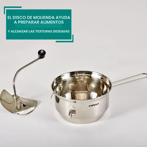Vista 5 de Mirro 50025 Foley Molino de Alimentos Saludables de Acero Inoxidable, 3.5 Cuartos, Plateado
