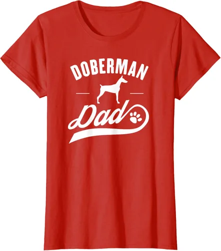 Vista 76 de Doberman Dad - Camiseta para amante del dueño del perro, Negro, S