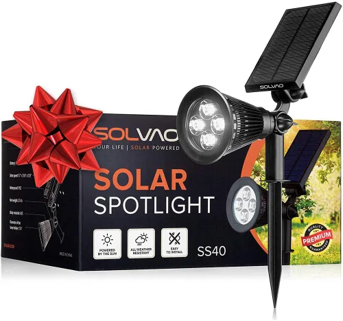 Vista 9 de SOLVAO - Paneles de luz solar, Negro, SS40