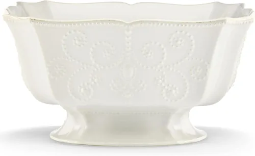 Vista 8 de Lenox French Perle Bandeja para Chips y Dip, Blanco