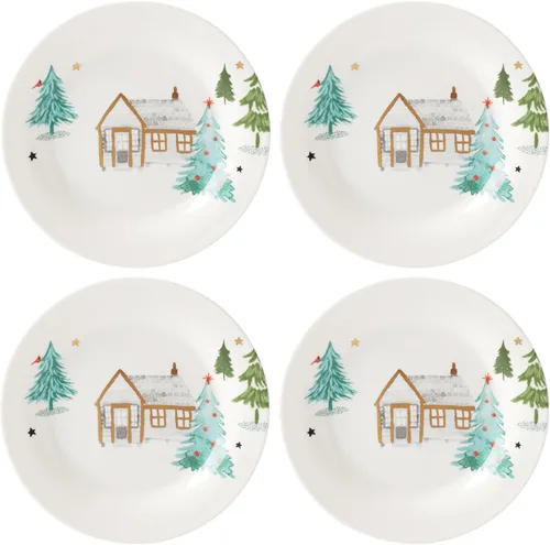 Vista 11 de Lenox 895171 Balsam Lane - Juego de sal y pimienta de muñeco de nieve, 2 piezas, alojamiento navideño y festivo