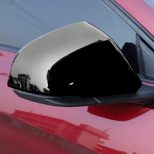 Vista 7 de RT-TCZ Kit de decoración de cubierta de espejo retrovisor para Ford Mustang 2015 2016 2017 2018 2019 2020 2021 2022 2023 2024 (negro)