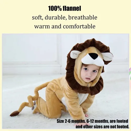 Vista 4 de Disfraz de animal para bebé, traje unisex para niños pequeños, disfraz de Halloween