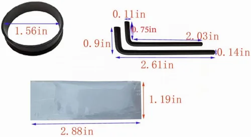 Vista 3 de 904949 Kit de revisión para piezas de clavadora de aire Porter Cable FN250B