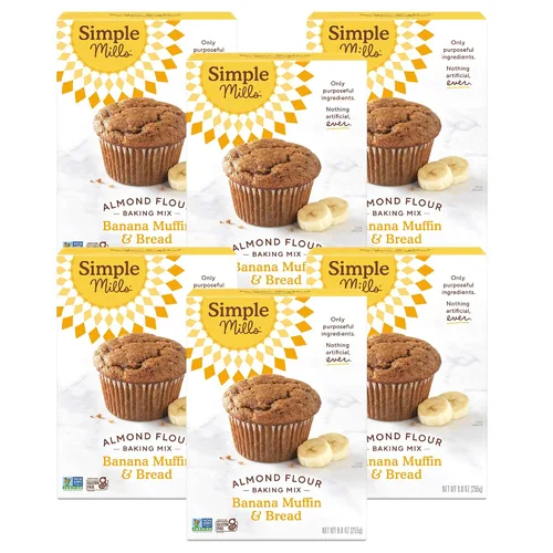 Vista 10 de Simple Mills Mezcla de Harina para Magdalenas y Pan de Manzana con Canela, 9 onzas