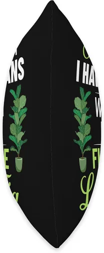 Vista 2 de Fiddle Leaf Fig Ficus Lyrata Care Tree Plant Soil - Almohada para interiores, 16 x 16 pulgadas, multicolor